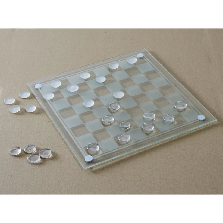 Jeu de dame en verre