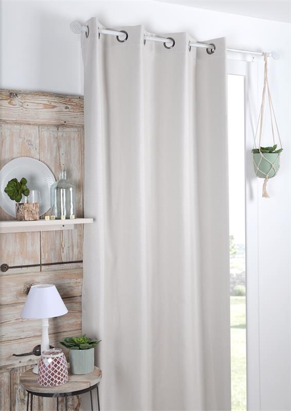 RIDEAU COPENHAGUE ECRU 140X180 cm