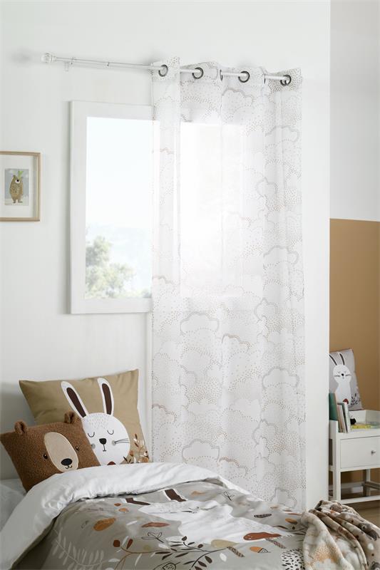 RIDEAU GABIN NATUREL 140X260 cm