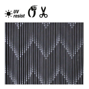 Rideau Plastique Blanc Perle 48 Bandes 90X200Cm