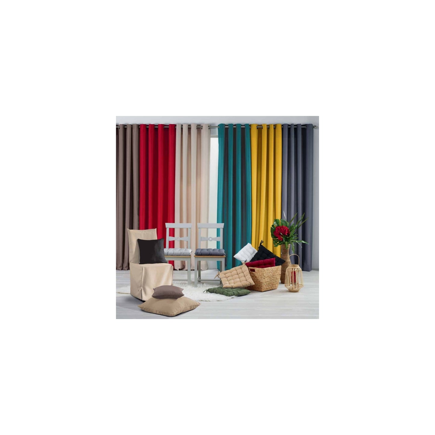 Coussin Carré Déco "essentiel" 40x40cm Kaki