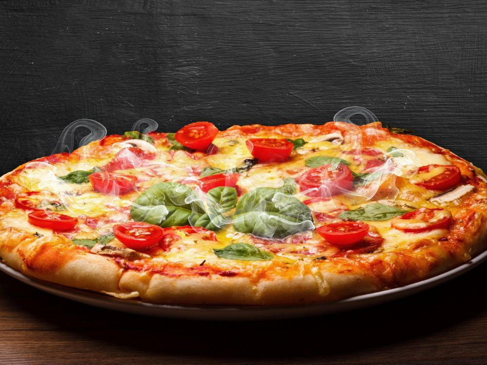 Four à pizza électrique 1000w revêtement antiadhésif cuisson rapide