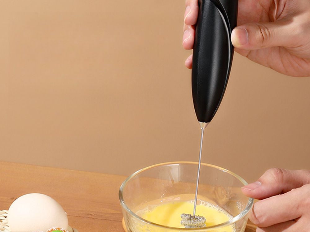 Mélangeur électrique pour lait et café mini mélangeur manuel batteur de cuisine