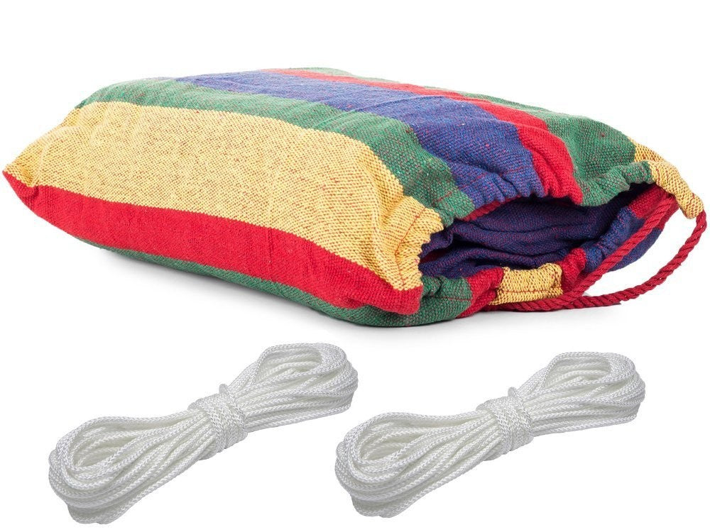 Hamac de jardin deux places XXL grand 200 kg 200x150 cm
