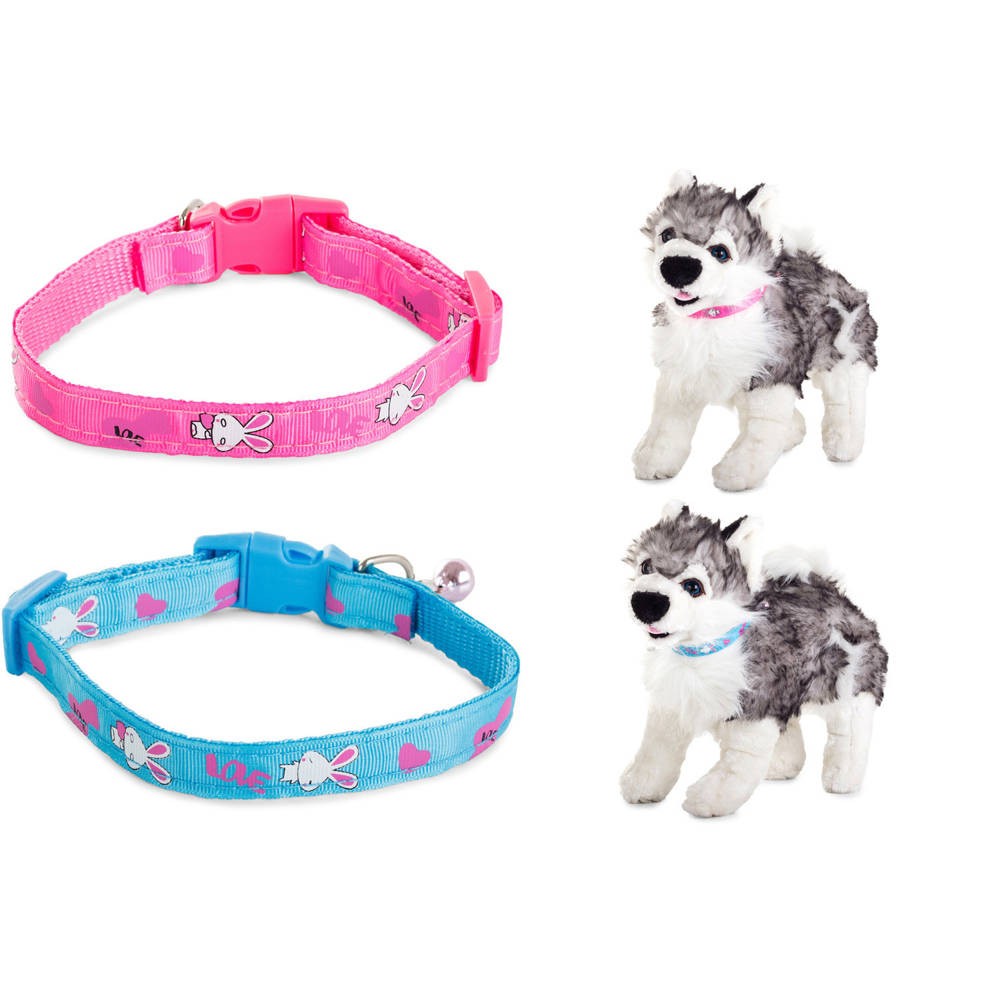 Collier en tissu pour chien chat avec clochette 1.5