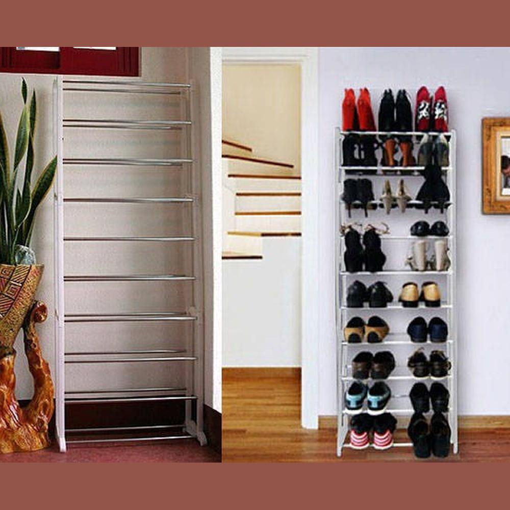 Meuble à chaussures en métal pour 30 paires de chaussures