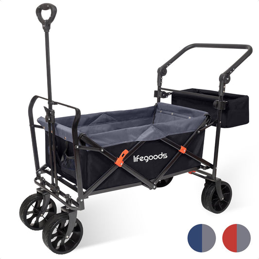 Chariot pliable - LifeGoods - 103L - 120kg - 98x45cm