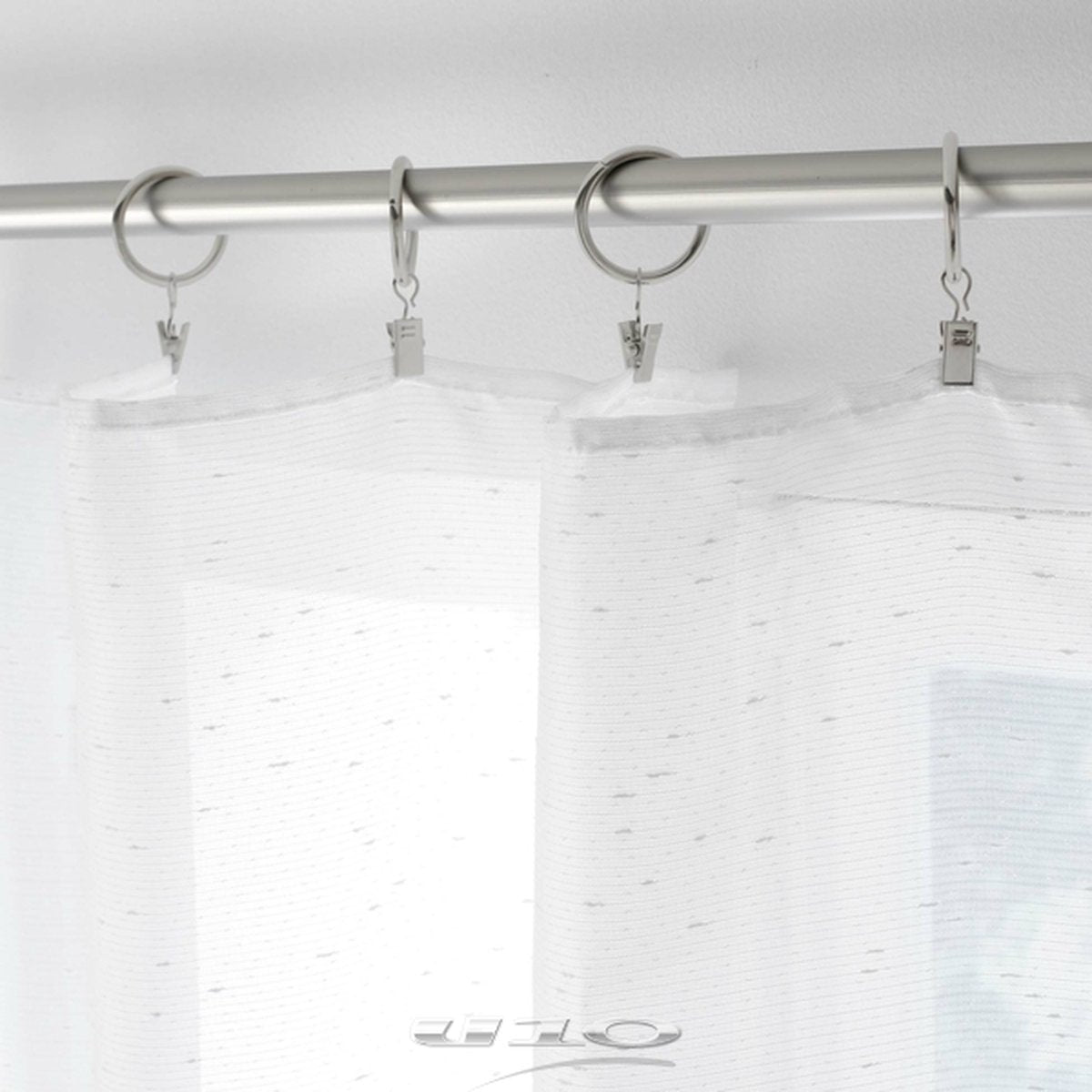 Lot De 10 Anneaux "pince"  Chrome