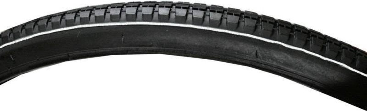 Pneu extérieur Benson Retro - ligne blanche - réflexion - 28 x 1 1/2 - noir