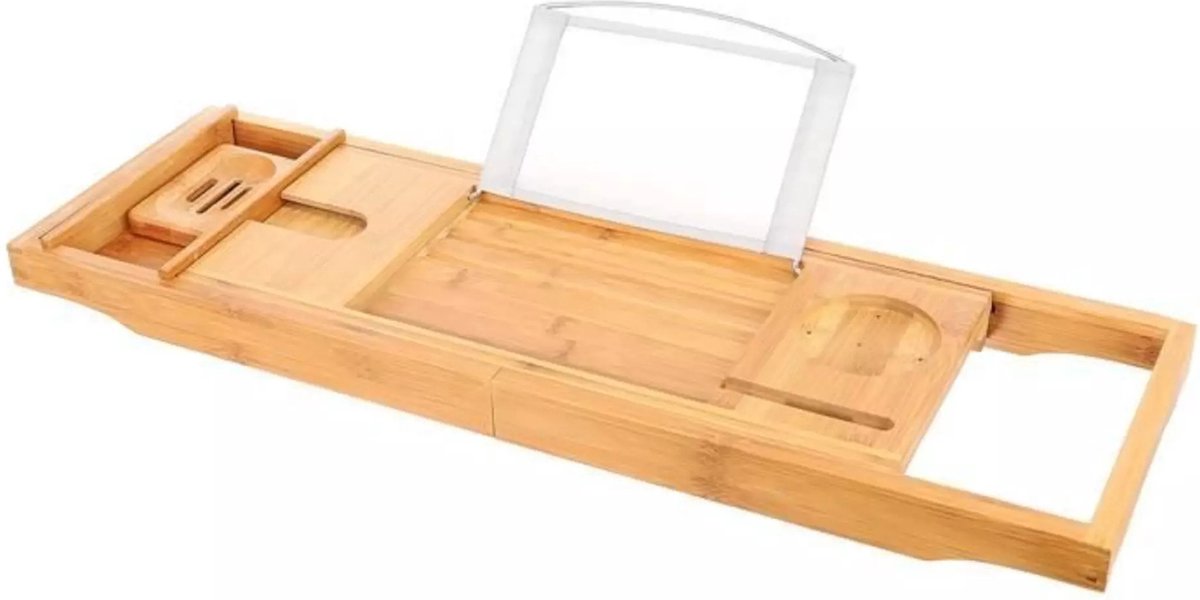 Étagère de bain en Bambou - Hauteur réglable
