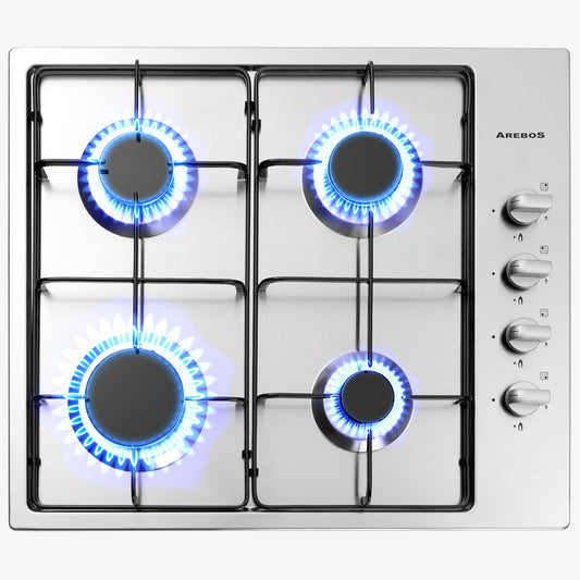 Plaque de cuisson 4 feux inoxydable