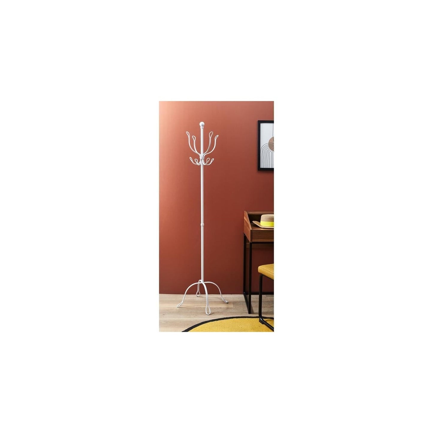 Porte-manteaux Vintage "factory" 170cm Blanc