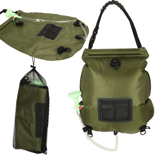 Douche de randonnée solaire de camping 20L XXL avec thermomètre