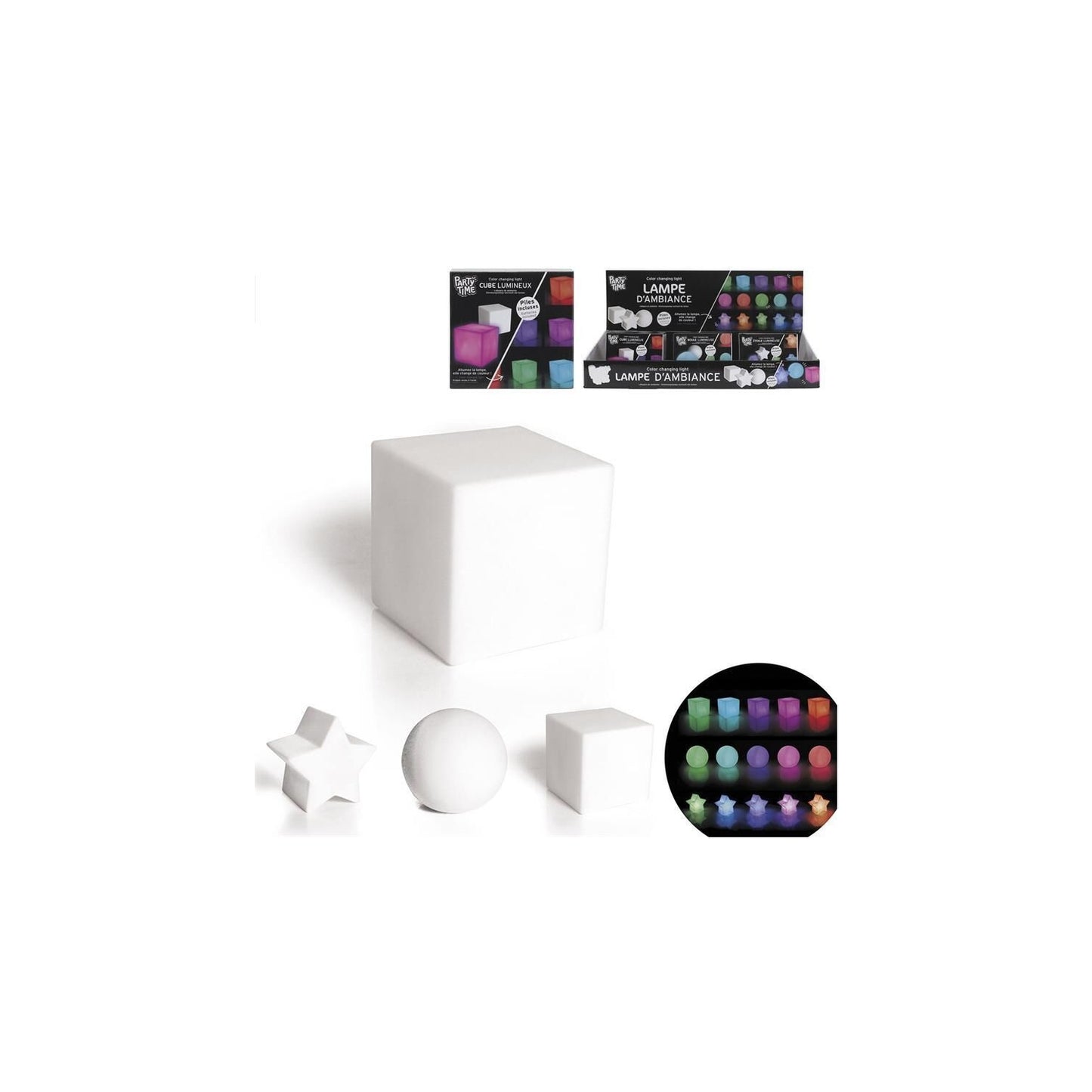 Lampe Couleur Changeante H7.8cm 4 D12in124
