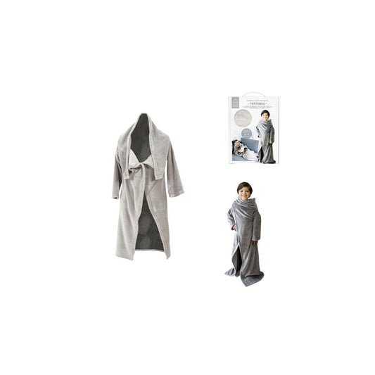 Plaid à Manches "Enfant" 85x118cm Gris