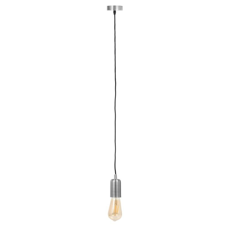 Lampe Suspension Déco "vintage" 9cm Argent