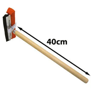 Raclette vitres 20cm avec manche en bois 40cm