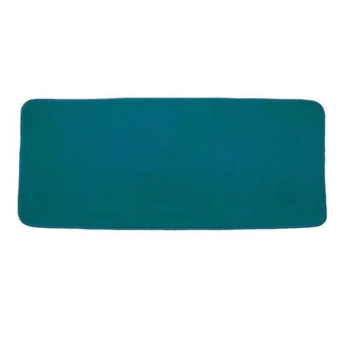 Tapis De Bain Microfibre "vitamine" 50x120cm Bleu Canard