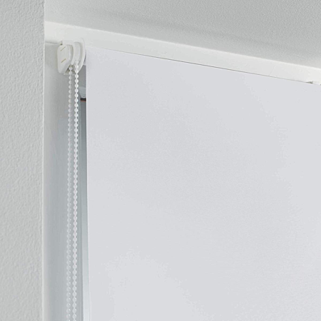 Store Enrouleur Occultant, 60x180cm, Blanc, 100% Polyester, Intérieur