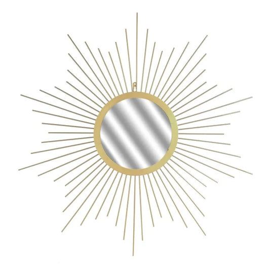 Miroir Mural Design "soleil" 66cm Or