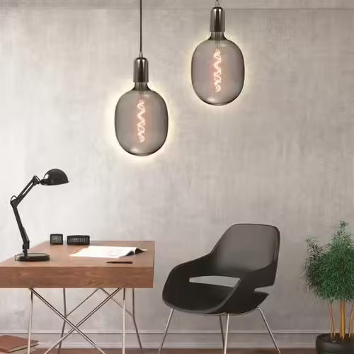 Ampoule Filaments LED "ovale" 6w Gris