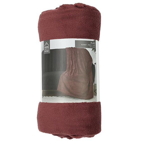 Plaid Microfibre "vienne" 125x150cm Bordeaux