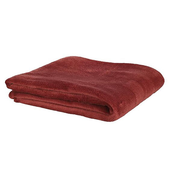 Plaid Microfibre "vienne" 125x150cm Bordeaux
