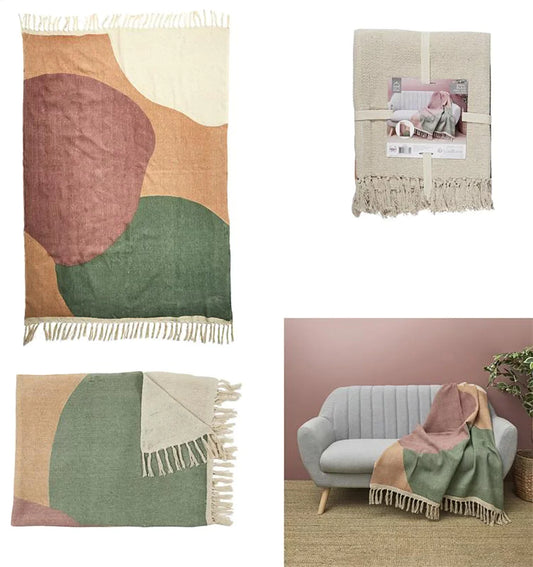 Plaid jete Poesie Formelle Coton 120x150cm