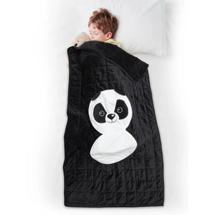 Peluche Couverture "Panda" 100x165cm Blanc & Noir