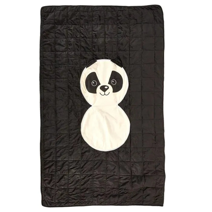 Peluche Couverture "Panda" 100x165cm Blanc & Noir