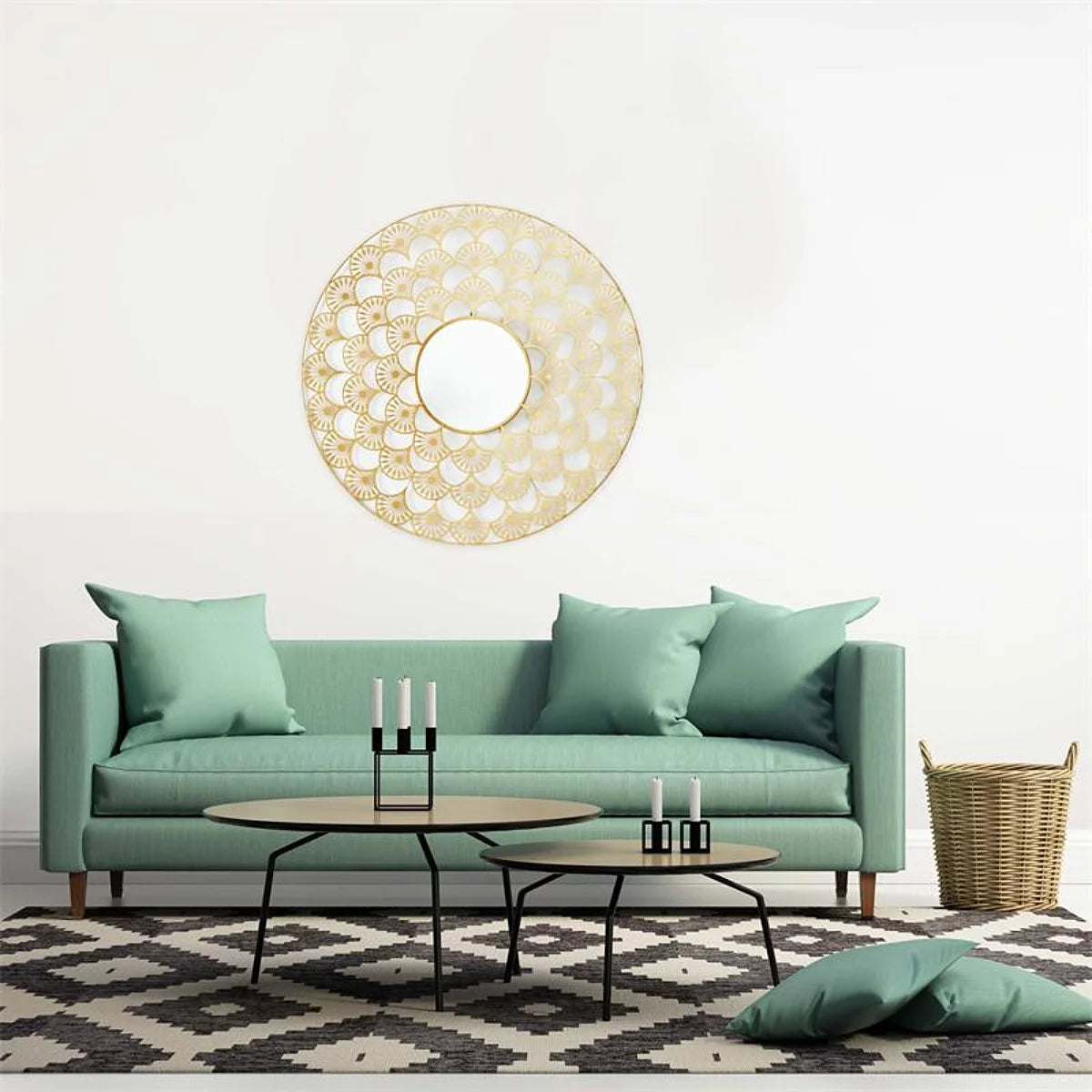 Miroir Ajoure Metal D70cm