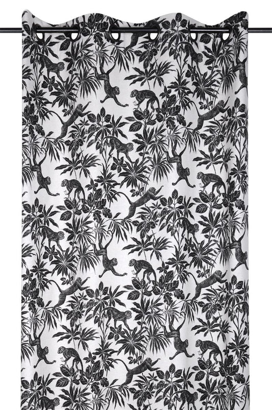 RIDEAU SAPAJOU NOIR 135X250 cm