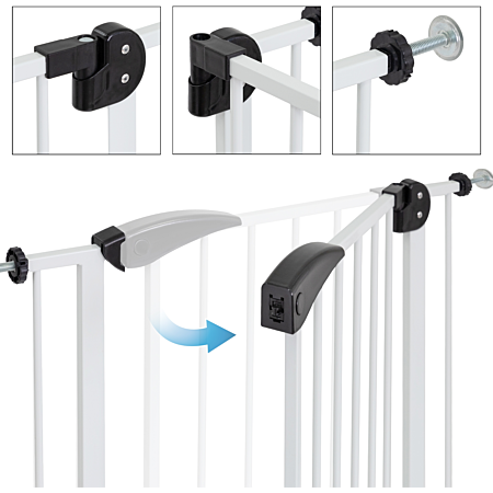 Barrière sécurité enfants garde-corps protection fermeture d'escalier 105-115cm