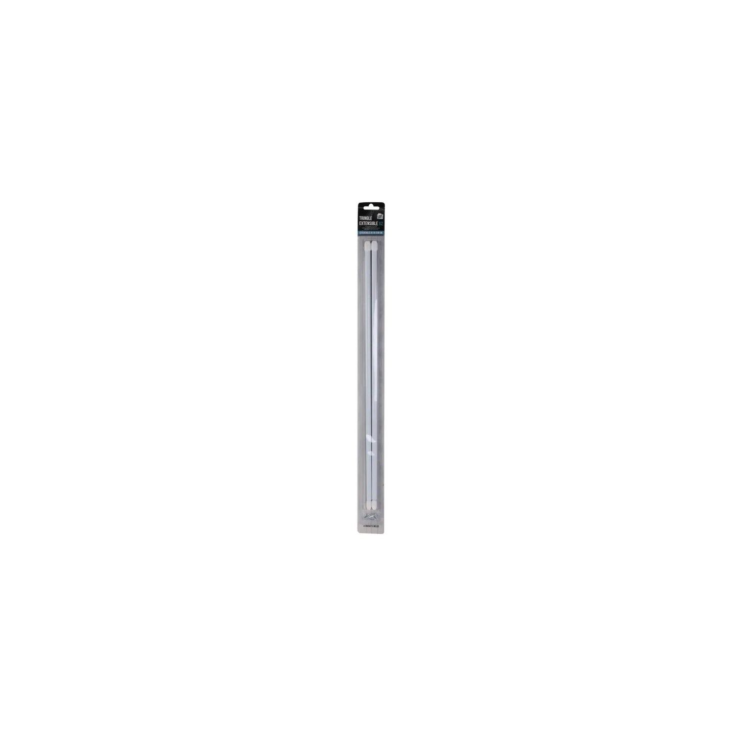 Lot De 2 Tringles Extensibles "paio" 50-80cm Blanc
