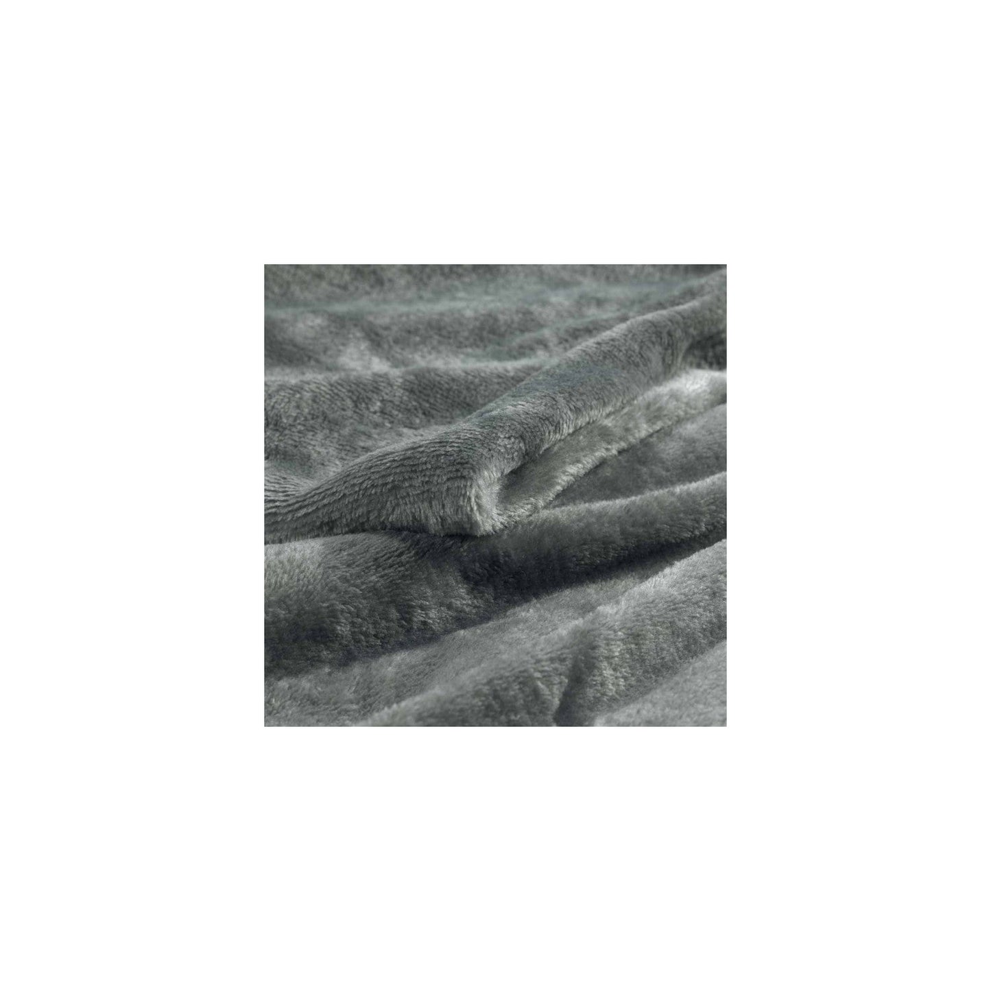 Plaid Uni En Flanelle "flanou" 180x220cm Gris