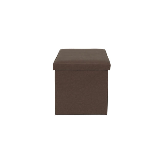 Pouf Coffre Pliable "anetto" 38cm Marron