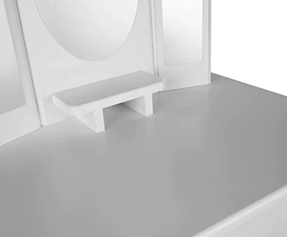 Coiffeuse En Bois Pour Enfant Avec 3 Miroirs
