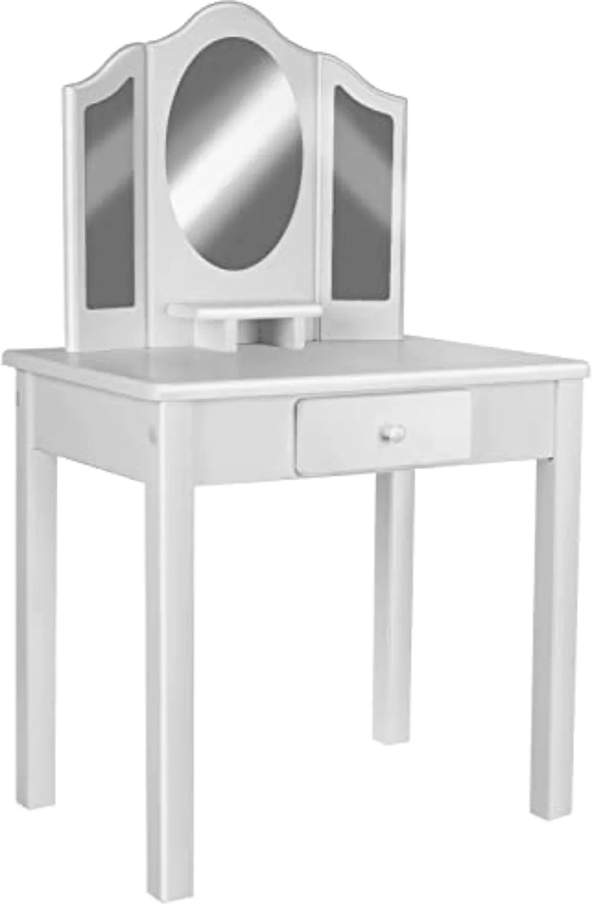 Coiffeuse En Bois Pour Enfant Avec 3 Miroirs