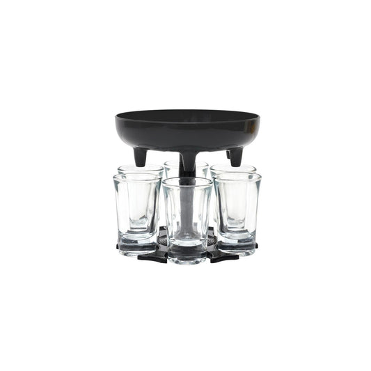 Distributeur De 6 Verres "shooter" 13cm Noir