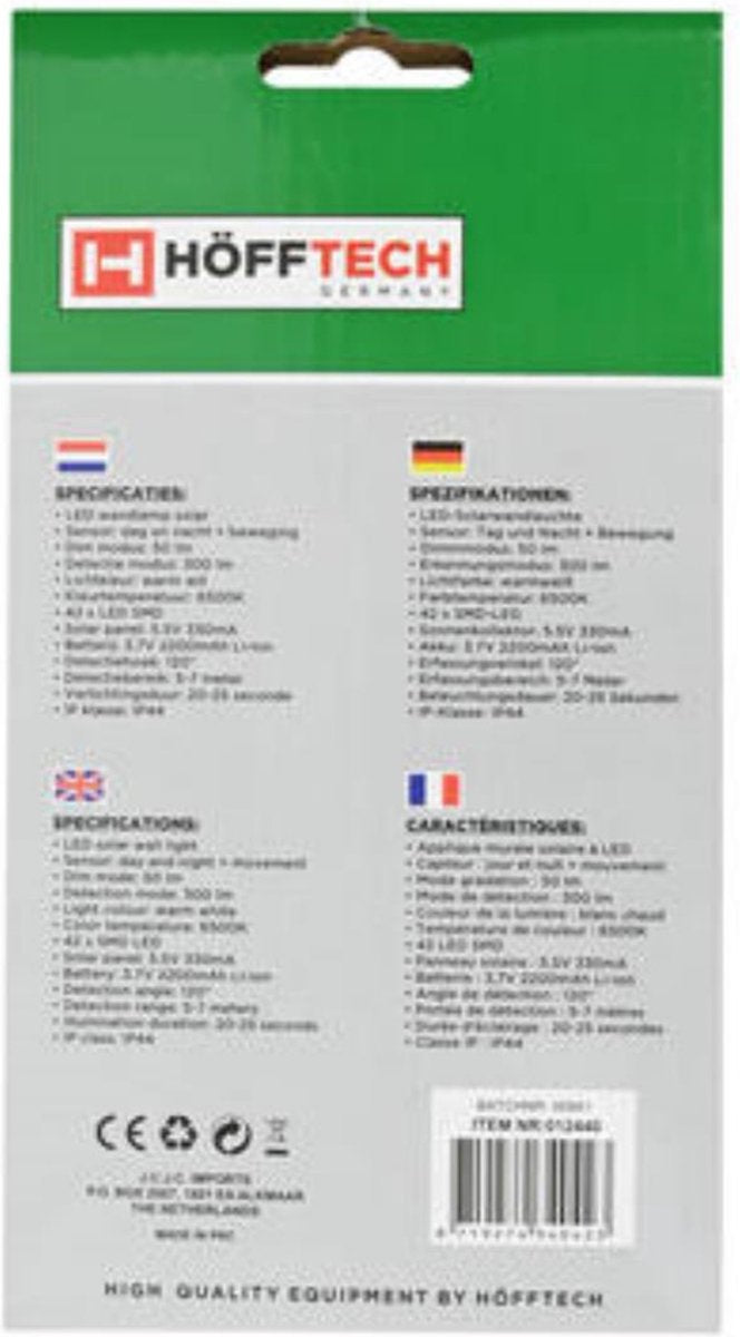 Lampe solaire IP44 - Noir