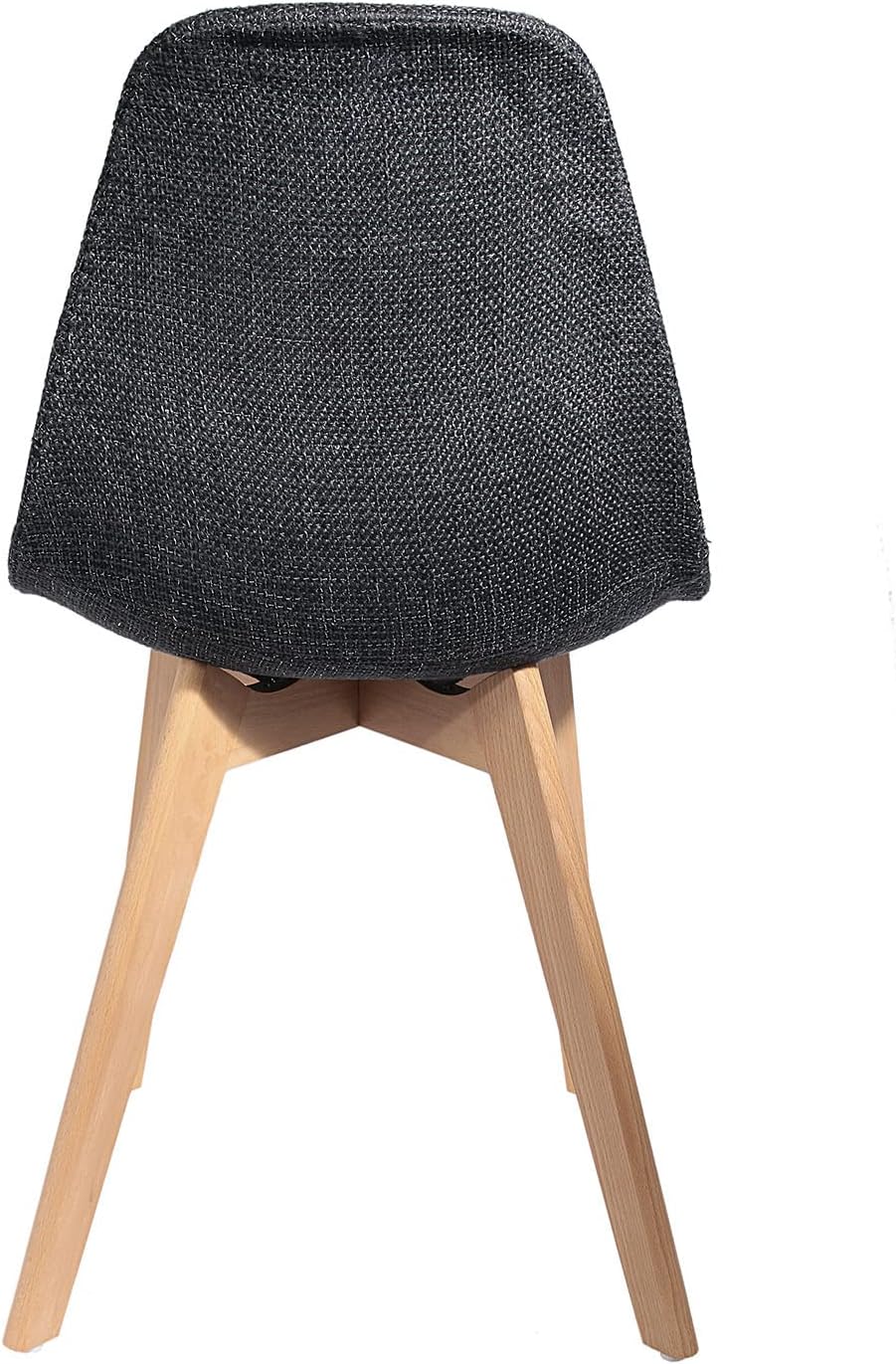 Lot de 2 Chaises Scandinave Grosse Maille Noire