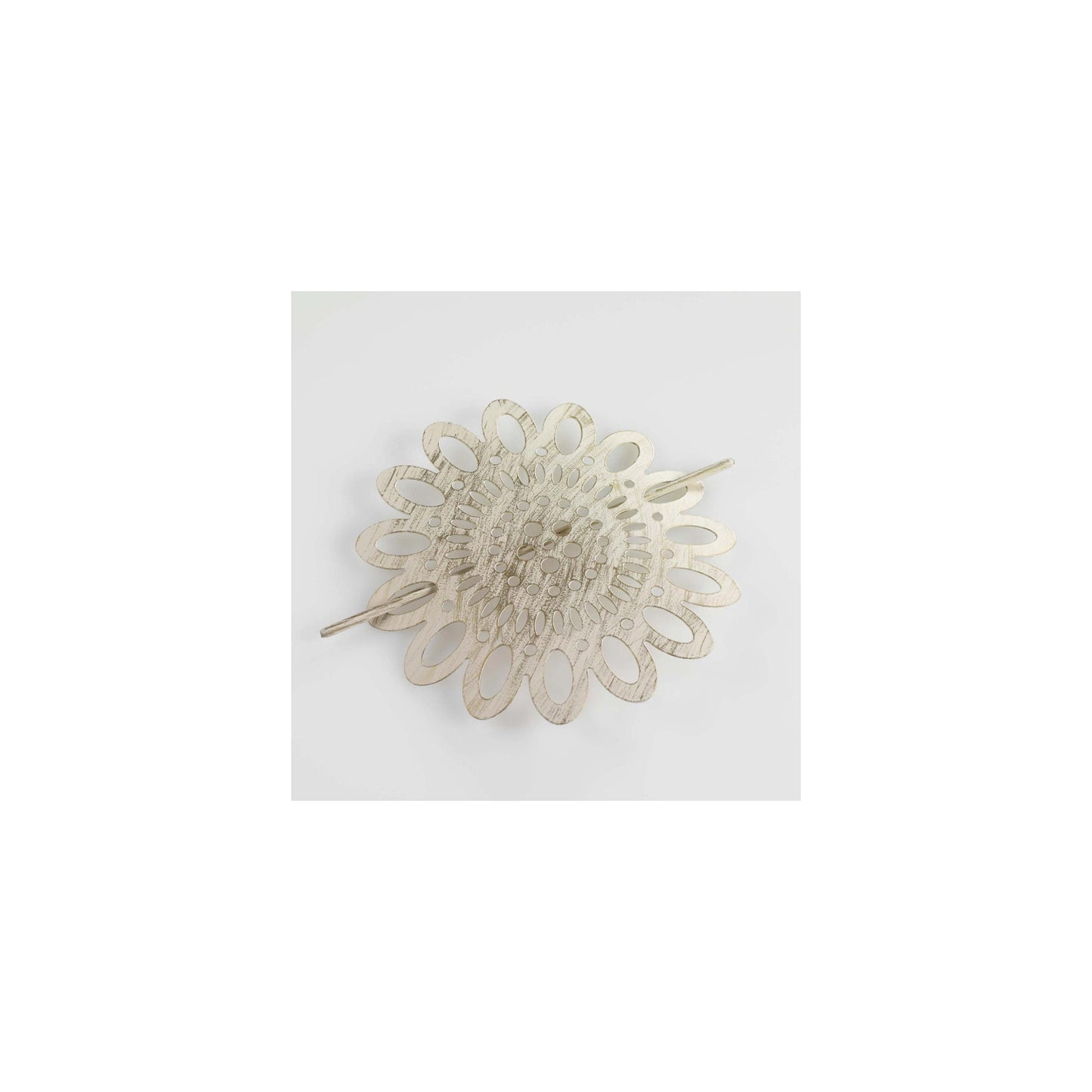 Embrasse De Rideau Broche "mandy" 17cm Blanc