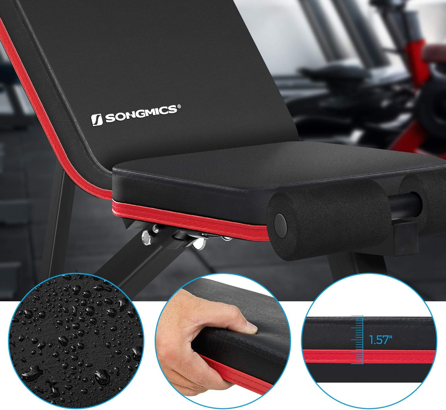 Banc de musculation réglable et pliable