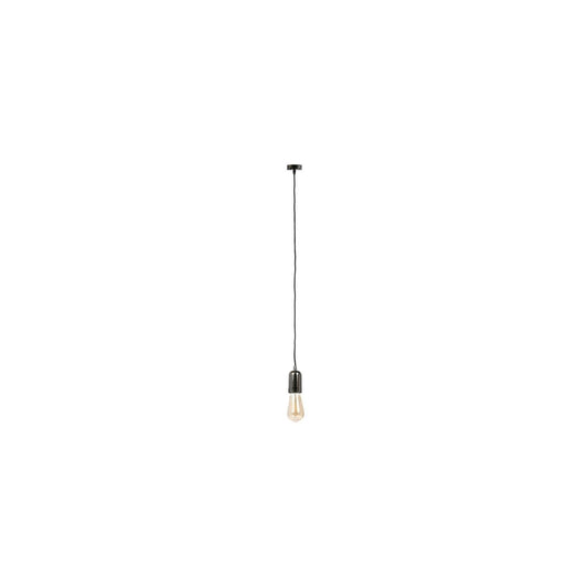 Suspension Vintage - Noir Aluminium - Câble Noir