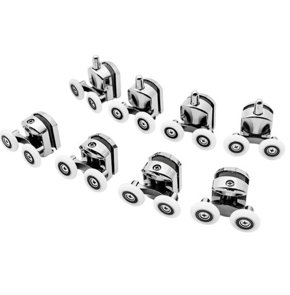Roulettes pour cabine de douche - 8 pcs.