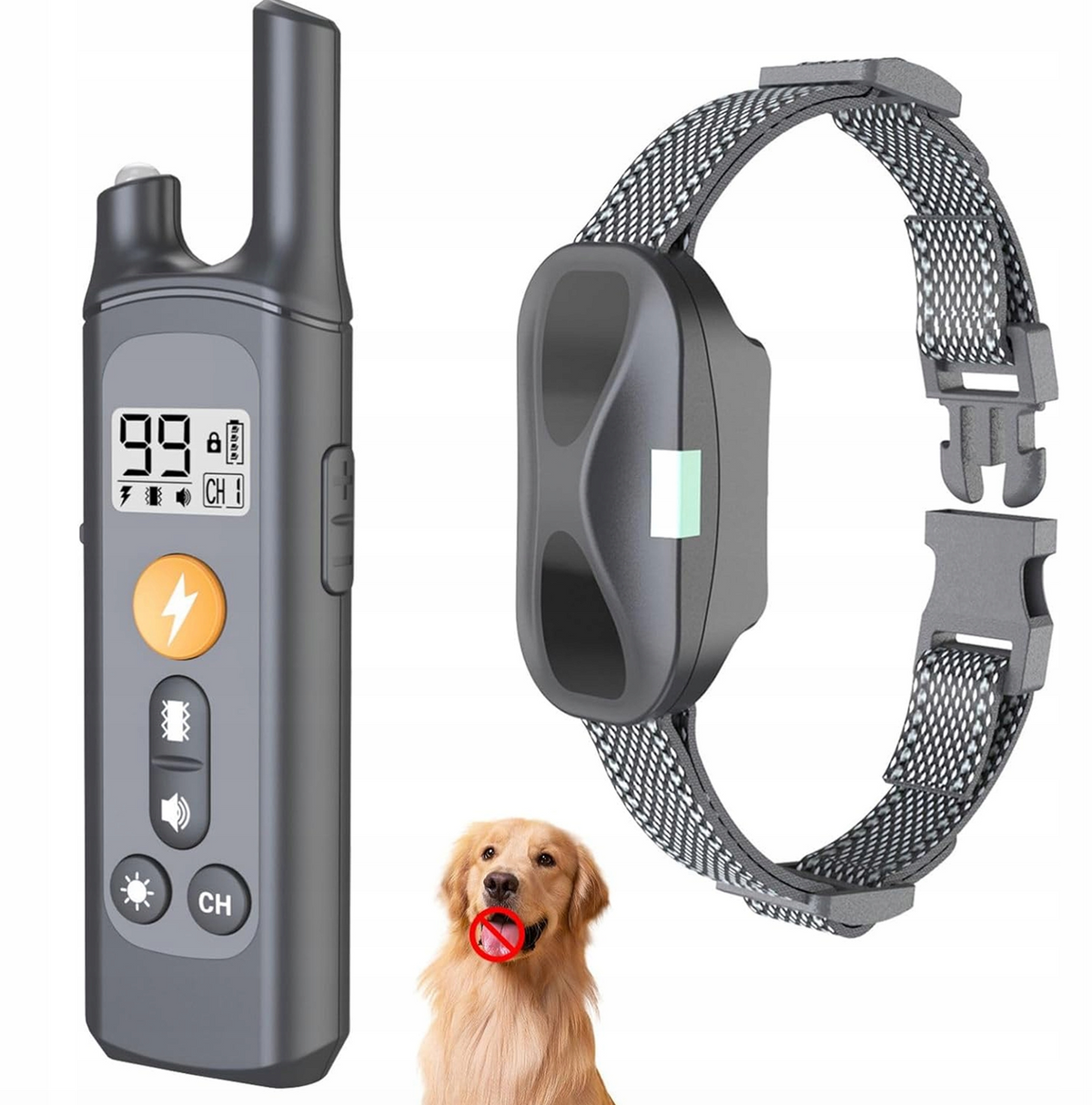 Collier de chien Entraînement électrique 800m Trains Batterie étanche