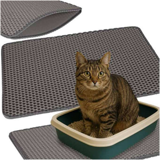 Litière pour chat tapis imperméable double couche 40x60cm