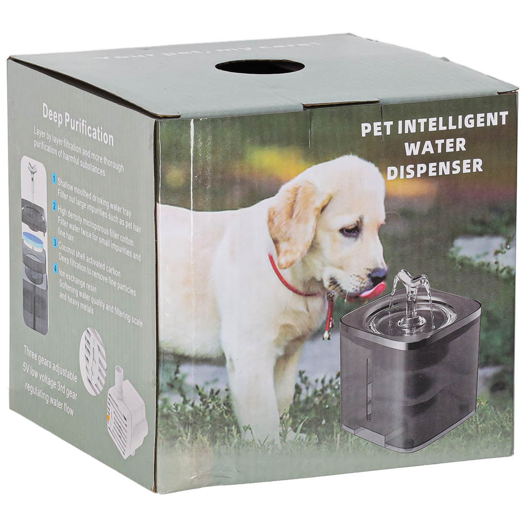 Fontaine pour chien de chat chien buveur automatique USB 2l filtre de nettoyage