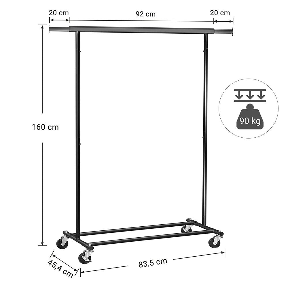 Portant vêtements charge 70 kg