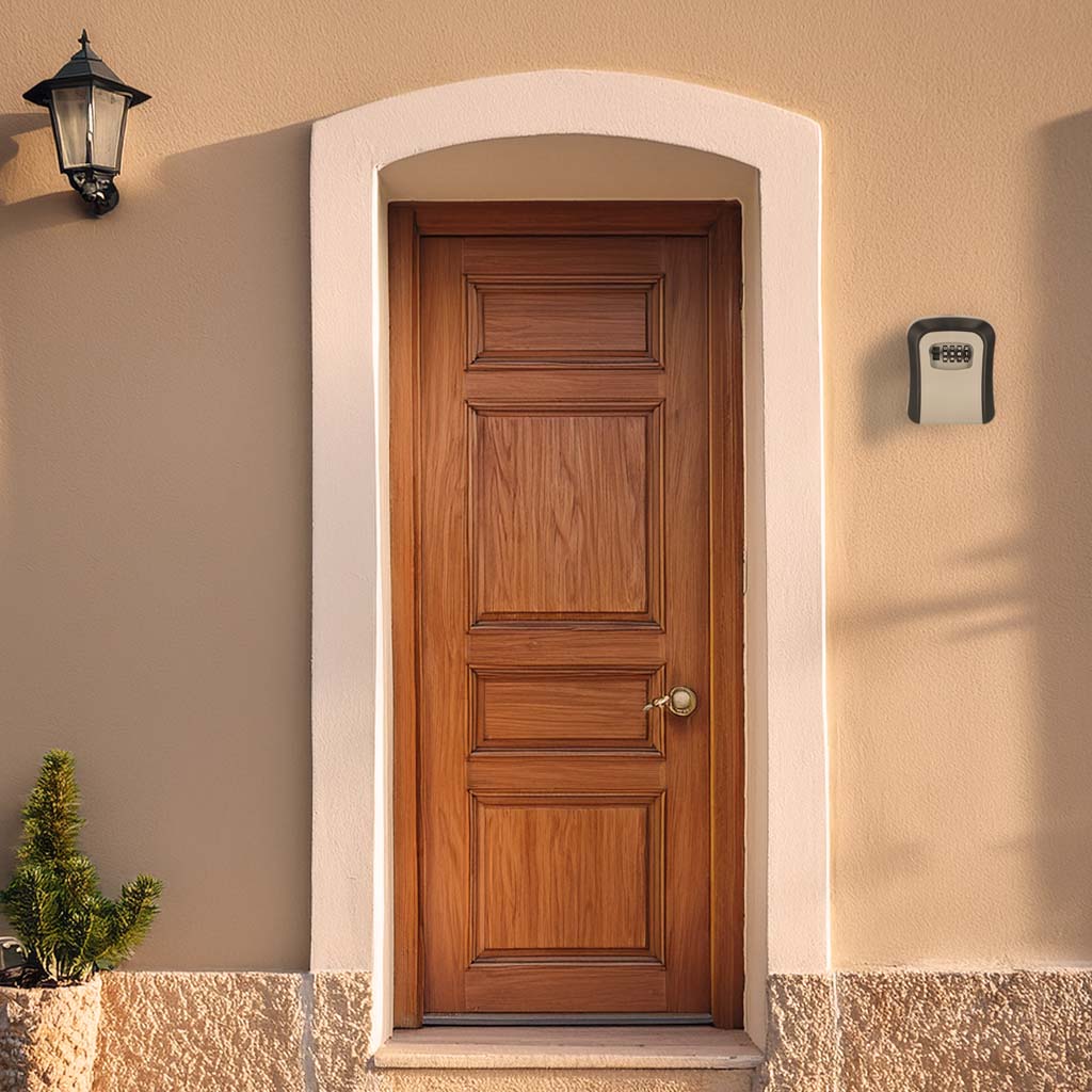 Coffre-fort de code mural monté par la clé